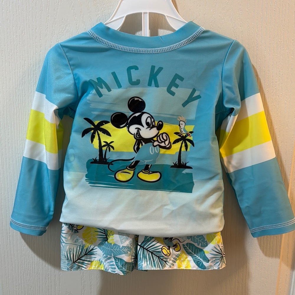 Disney Mickey Mouse Blue and Yellow Kids Swim Set